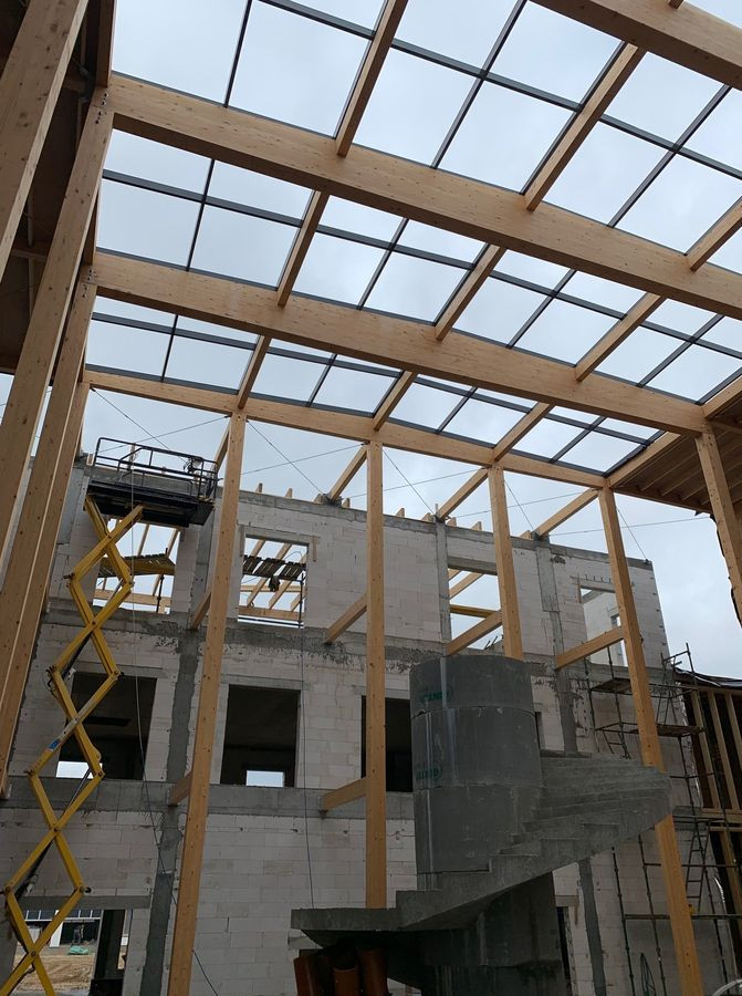 Konstrukcja Centrum Samorządowego w gminie Szemud