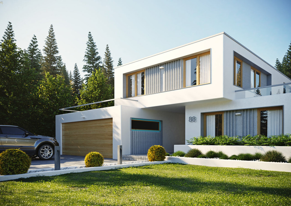 Dom wyposażony w okna PIRSMATIC