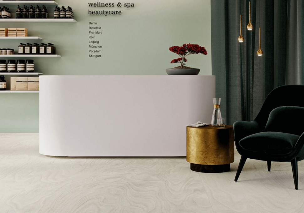 Biopodłogi PURLINE z kolekcji wineo1500 wineo 1500 Wood Floating Wood Snow