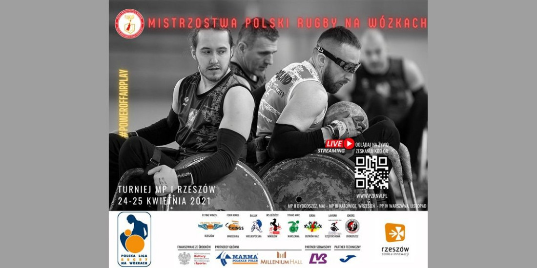 Marma Polskie Folie głównym sponsorem I Turniej o Mistrzostwo Polski 2021 w rugby na wózkach w Rzeszowie 