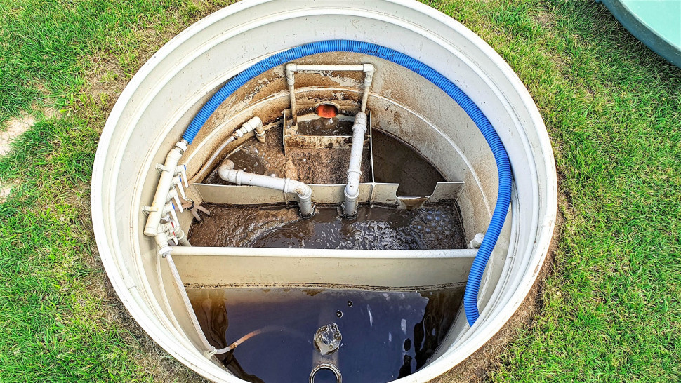 Wnętrze biologicznej oczyszczalni ścieków Eko House