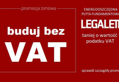 Fundament bez VAT - nowa promocja Legalett