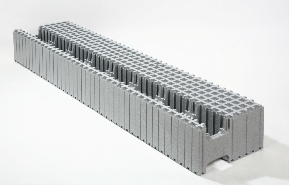 Ścienna kształtka styropianowa MC 2-45 w systemie IZODOM 2000