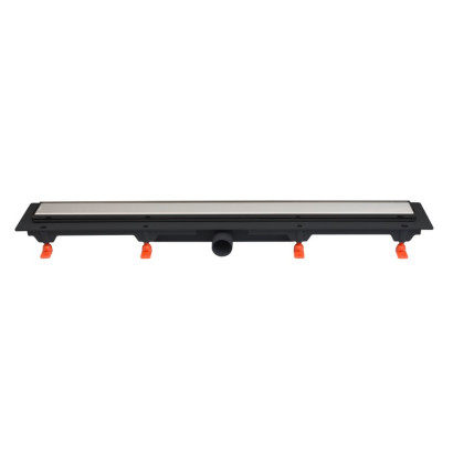 Odpływy liniowe EXCLUSIVE 40 – czarny z chromem – 750 mm