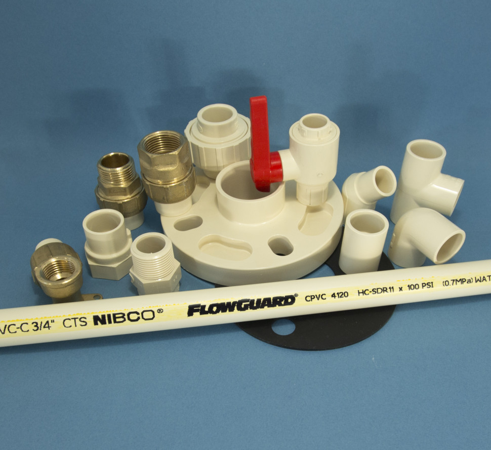 Instalacja do wody lodowej z CPVC. fot. NIBCO