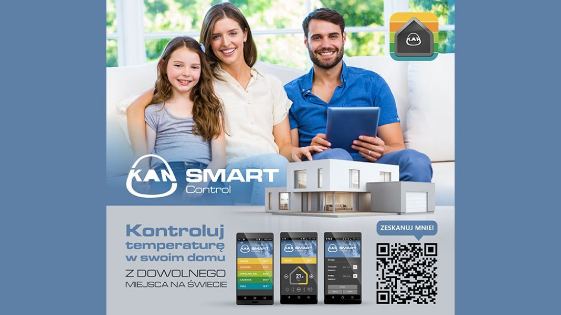 Aplikacja KAN SMART Control - zarządzasz ciepłem w domu na smarfonie