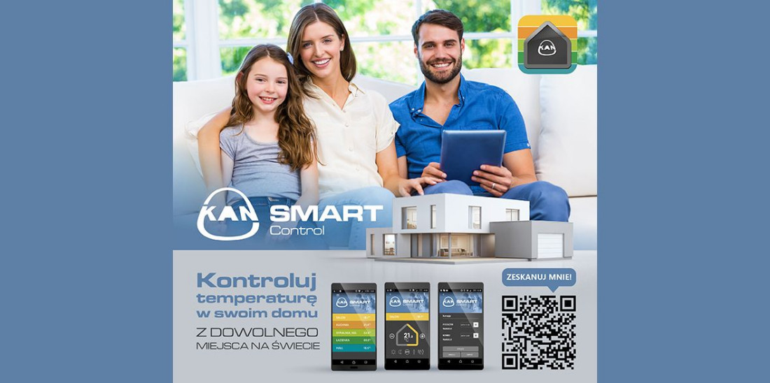 Aplikacja KAN SMART Control - zarządzasz ciepłem w domu na smarfonie