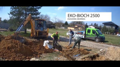 Montaż przydomowej OCZYSZCZALNI ścieków z drenażem rozsączającym