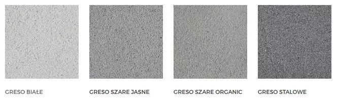 Warianty kolorystyczne powierzchni z kolekcji Satino