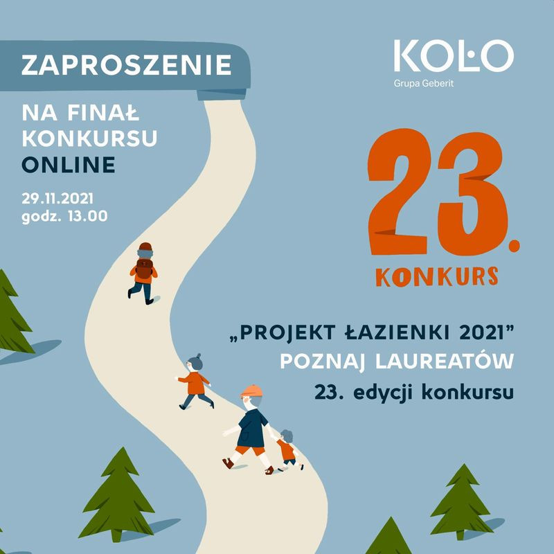 Plakat promujący 23. edycę konkursu „Projekt Łazienki 2021”