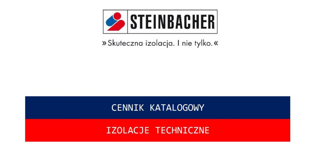 Nowy cennik Steinbacher - listopad 2021
