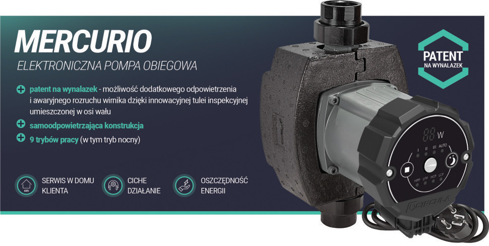 Elektroniczna pompa obiegowa Mercurio marki Circula. fot. ARKA