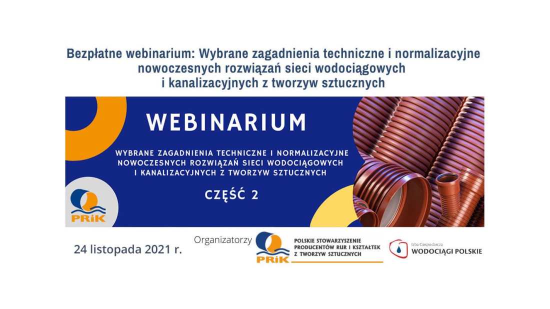 Pipelife Polska zaprasza na webinar dla branży wodociągowo-kanalizacyjnej