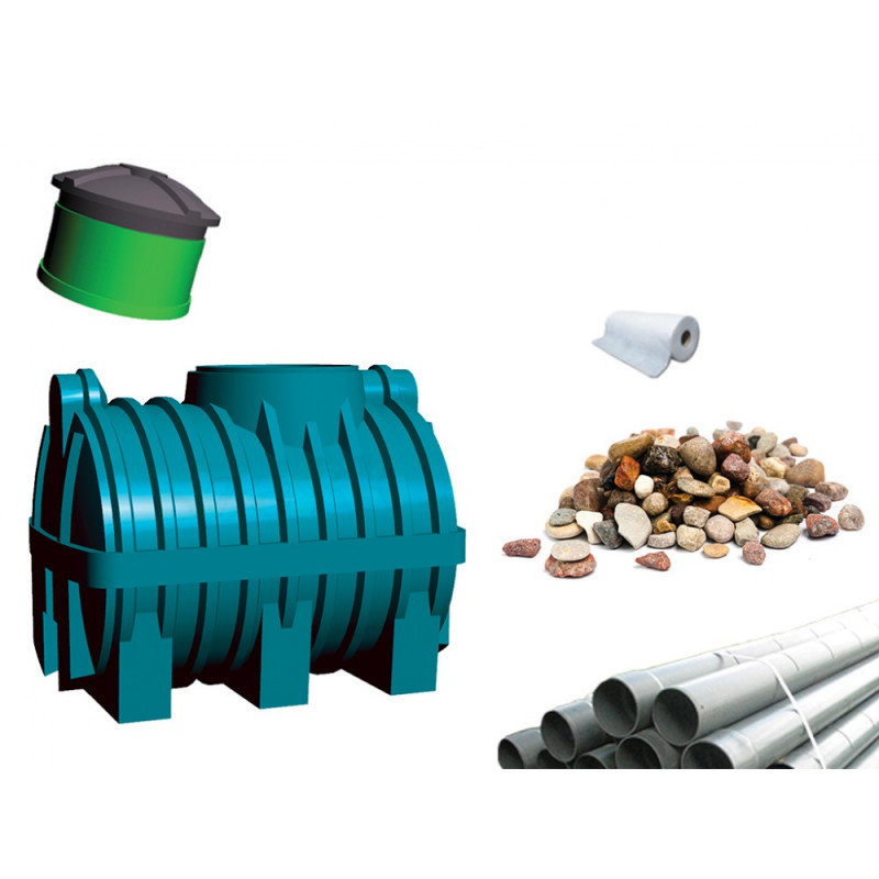 Oczyszczalnia Ścieków SZAKK 1200 Litrów Z Drenażem Żwirowym 1N