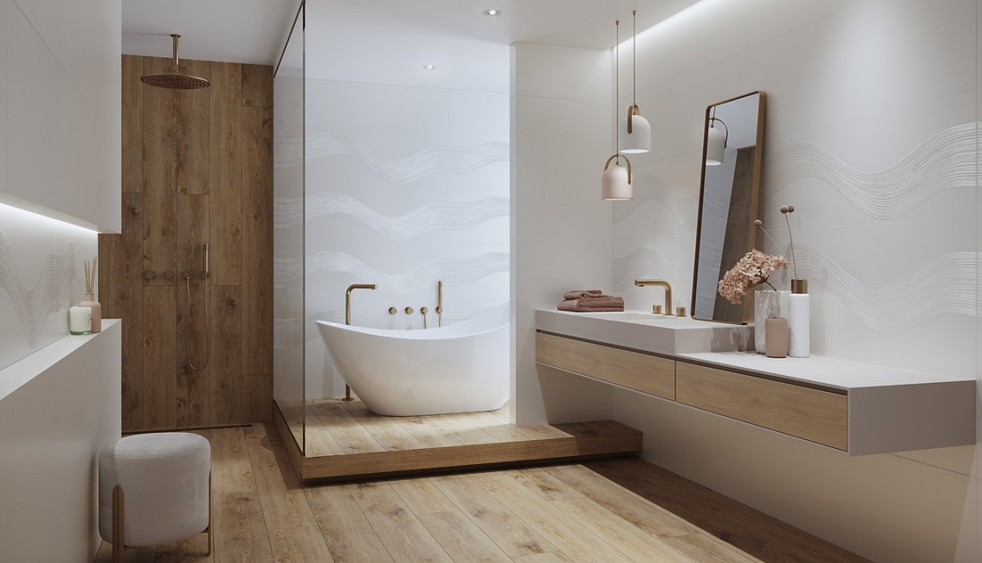 Jak zaaranżować biało-drewnianą łazienkę?