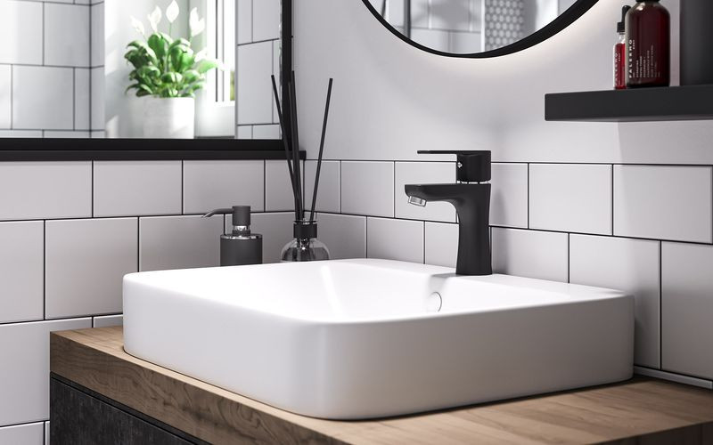 Umywalkowa bateria Algeo Black