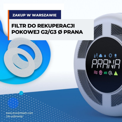 Filtry klasy G2 i G3 do rekuperatorów Prana