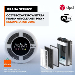 Oczyszczacz powietrza Prana Air Cleaner PRO w zestawie z rekuperatorem Prana 200C Premium PLUS