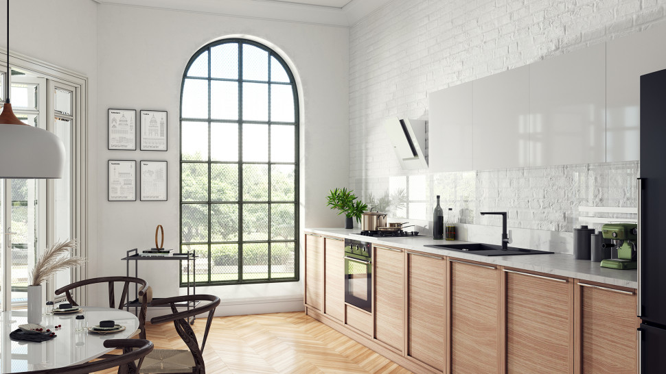 Bateria zlewozmywakowa stojąca Adore Black. fot. FERRO