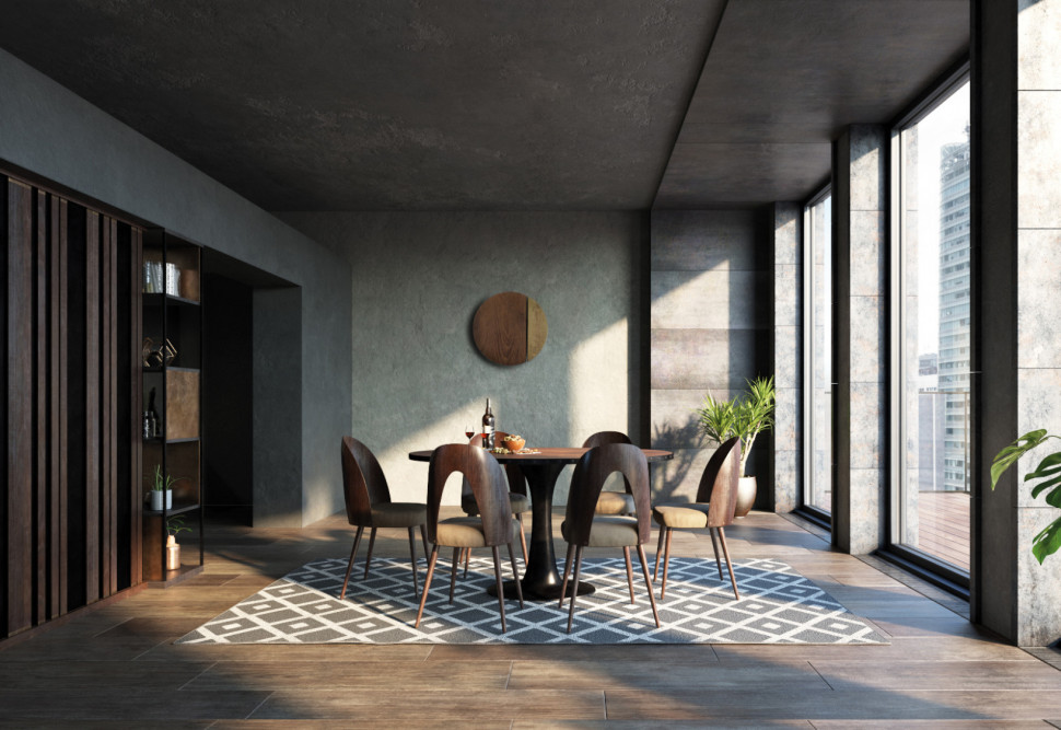 Salon wyposażony w lampę z kolekcji SUN od Nowodvorski Lighting