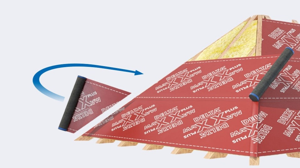 Membrana dachowa - jedna z kluczowych warstw izolacji dachu skośnego. fot. Dorken Delta