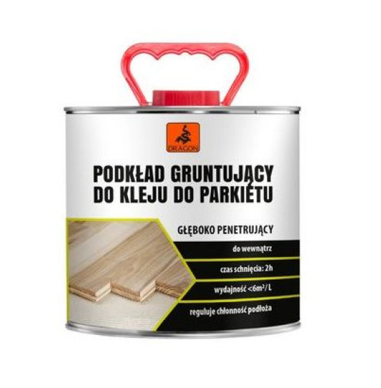 Podkład gruntujący do kleju do parkietu 2.5 litra Dragon