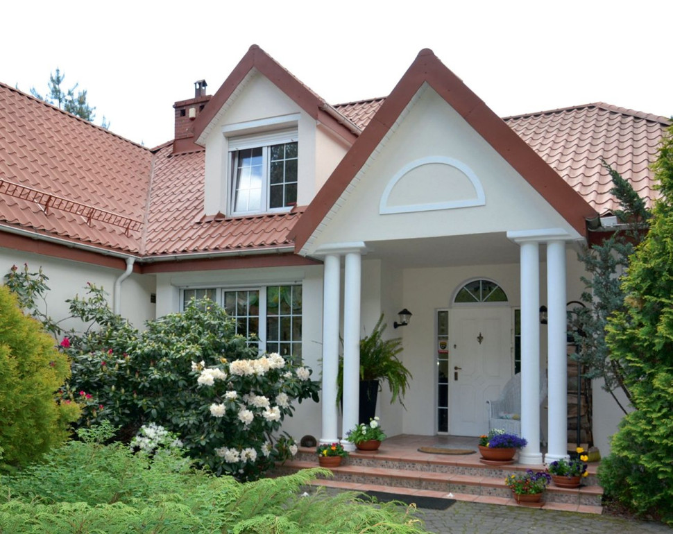 Blachodachówka na łamanym dachu