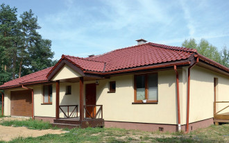 Dom parterowy w technologii szkieletu drewnianego za 320 000 zł
