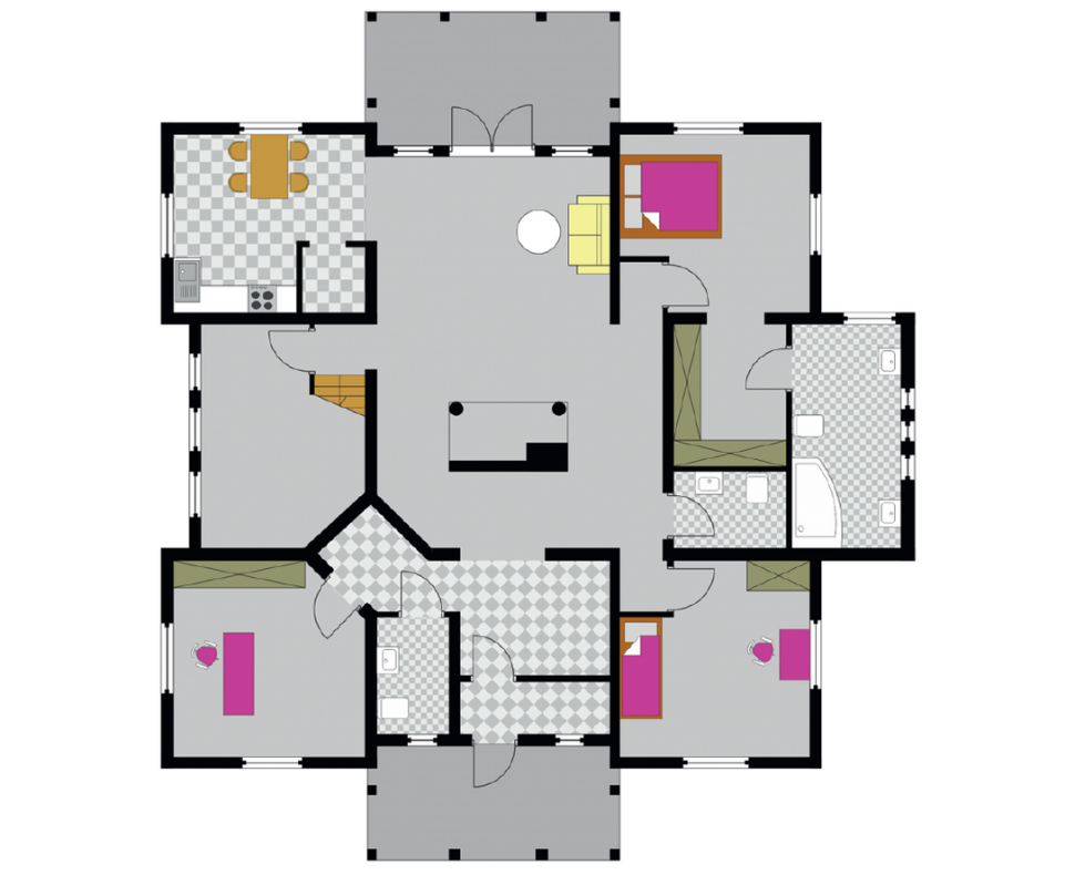 Rzut parteru przed zmianami