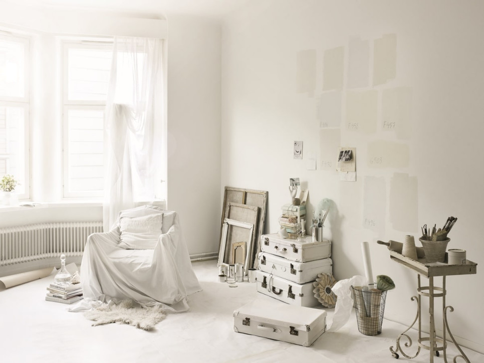  Pracownia w odcieniu F497 Paper z kolekcji Tikkurila Optiva Matt 5