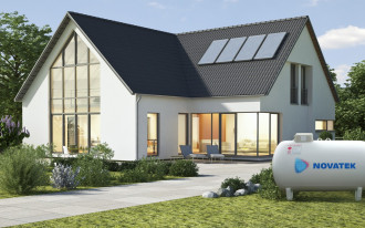 Ogrzewanie gazem płynnym Novatek z przydomowej instalacji zbiornikowej