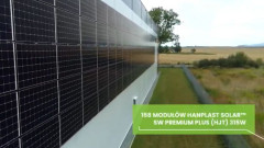 Instalacja fotowoltaiczna o mocy 49,6 kWp na elewacji budynku