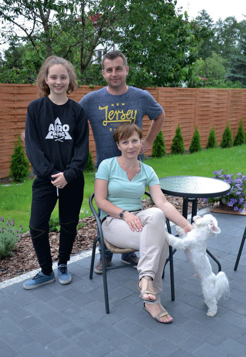 Renata i Paweł z córką