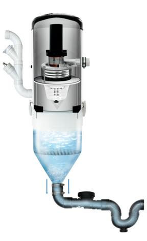 Odkurzacz centralny z filtrem wodnym