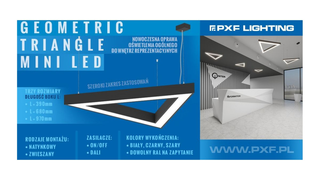 GEOMETRIC TRIANGLE MINI LED – uniwersalna oprawa oświetleniowa