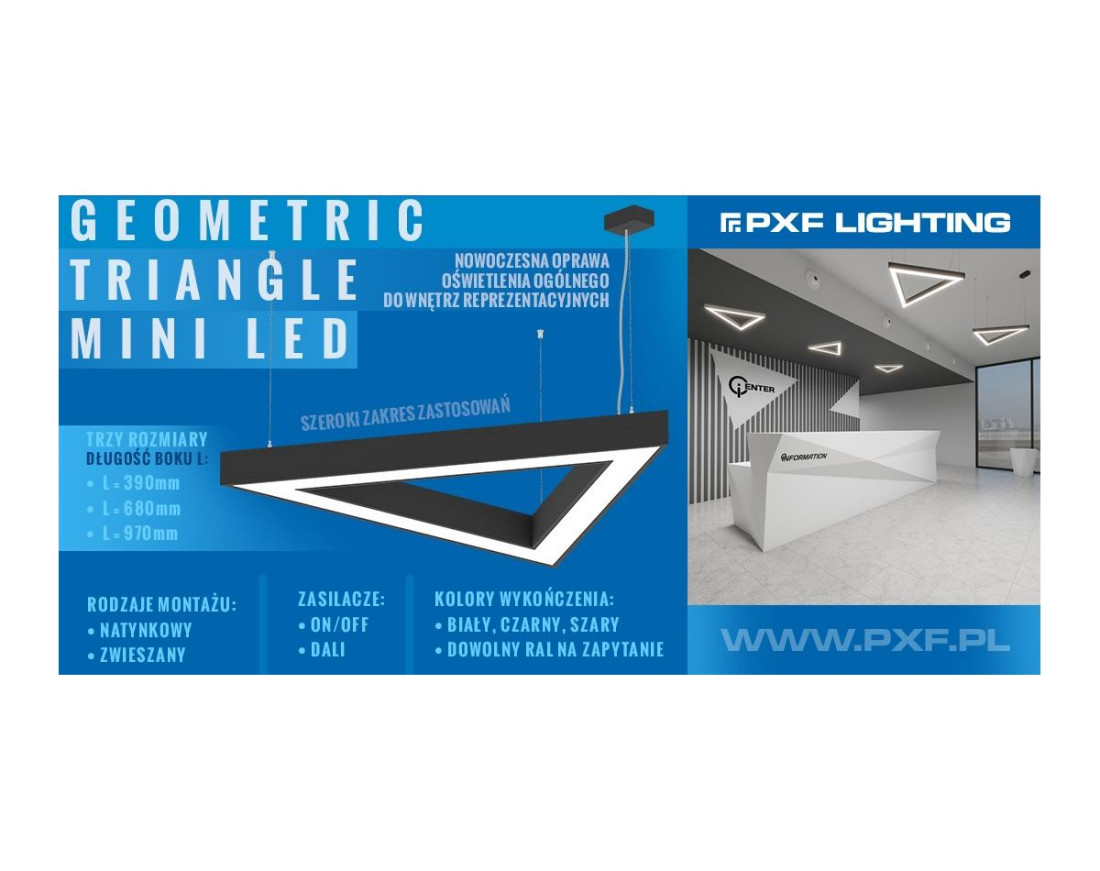 GEOMETRIC TRIANGLE MINI LED – uniwersalna oprawa oświetleniowa