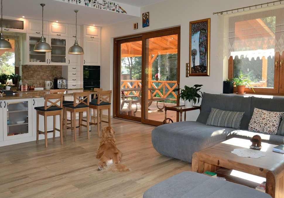 Przestrzeń dzienna (salon z kuchnią)