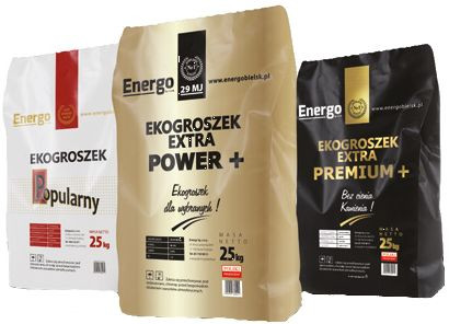 Ekogroszek Extra Power +, Ekogroszek Extra Premium +, Ekogroszek Popularny