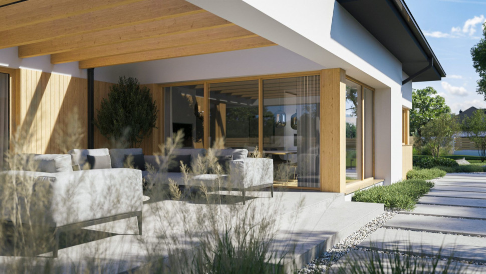 Ona aluminiowe w budynku mieszkalnym. fot. OknoPlus