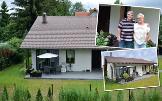 Dom energooszczędny z prefabrykowanego szkieletu drewnianego