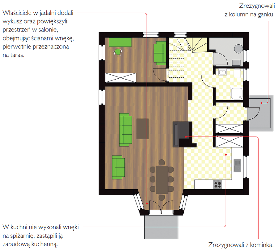 Rzut parteru po zmianach