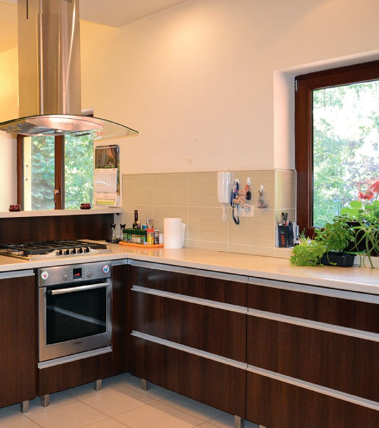 Kuchnia znajduje się od strony północnej