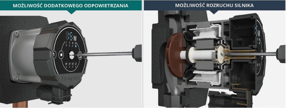 Możliwość dodatkowego odpowietrzenia i ręcznego rozruchu pomp CIRCULA. fot. ARKA