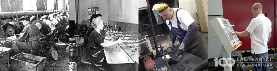 Pracownicy zakładu produkcyjnego KFA Armatura
