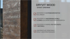 Dryvit Wood - efekt drewna na elewacji
