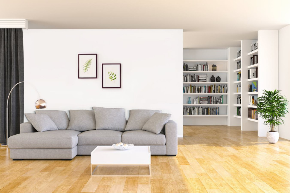 Jasne ściany pomalowane farbą Jedynka Perfekcyjna Biała