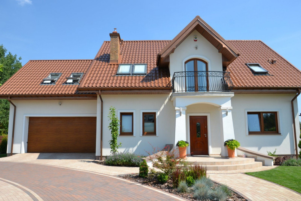 Aż 5 okien dachowych zamontowano na południowo-zachodniej połaci dachu o nachyleniu 40°