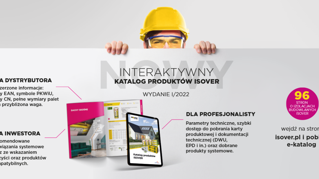 Kompleksowe i przydatne narzędzie do izolacji budynków - katalog prduktów ISOVER