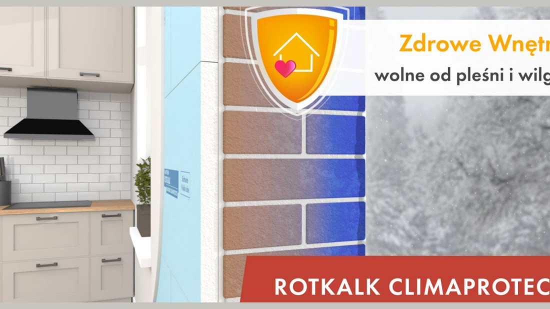 Perlitowe płyty Knauf Rotkalk Climaprotect - zabezpieczenie przed wilgocią i pleśnią wewnątrz pomieszczeń