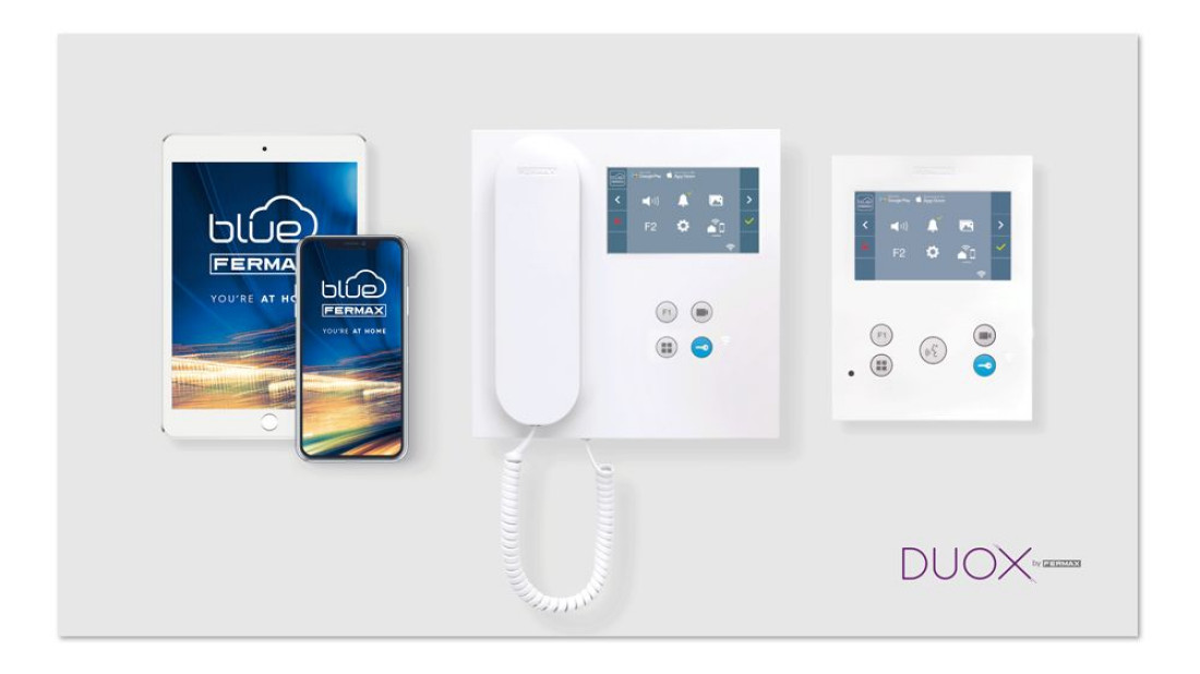 Monitory DUOX ze zintegrowanym WiFi do odbierania połączeń na urządzeniu mobilnym